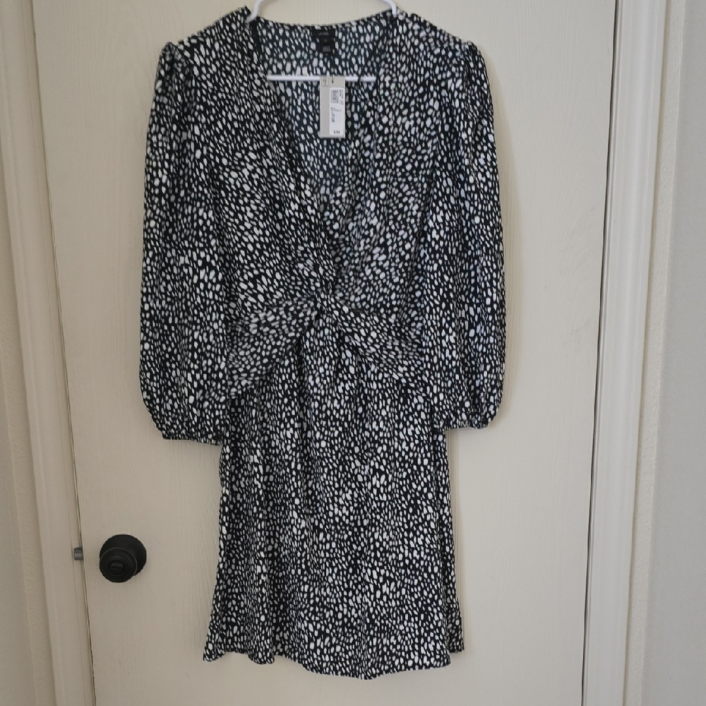 River Island Monochrome Long Sleeve Dress